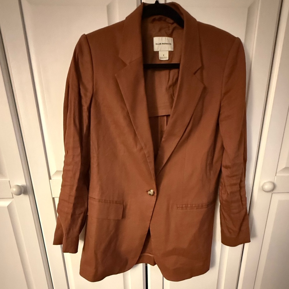 Dust Blazer with Button Detail